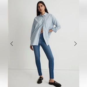 Madewell 10” High Rise Skinny Jeans Button Fly